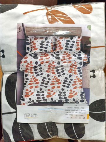 Lenjerie set 4 piese ​​​​​​​King-size Nuci (200 cm x 200-230 cm) [1]