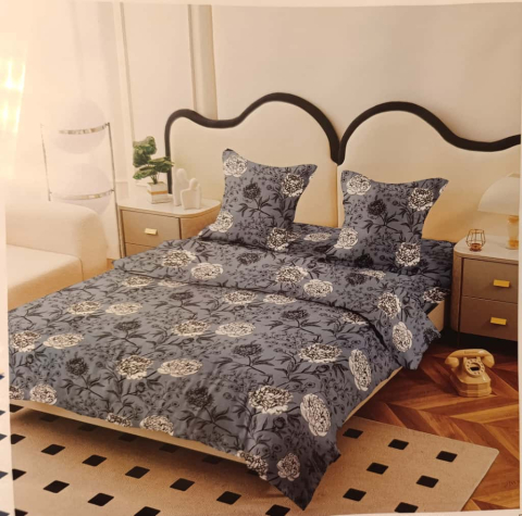 Lenjerii - Lenjerie set 4 piese ​​​​​​​King-size Dalia J23  (200 cm x 200-230 cm) - Pucioasa