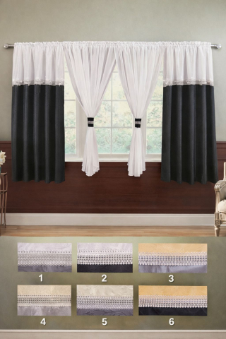 Set 2 x Draperii ( 150x180cm) + Perdea ( 400x180cm ) p116