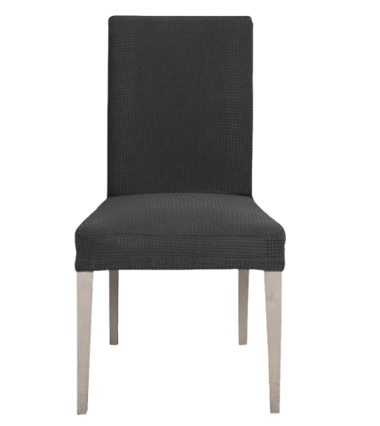 Set 6 Huse Scaun din Bumbac Embosat Gri [1]