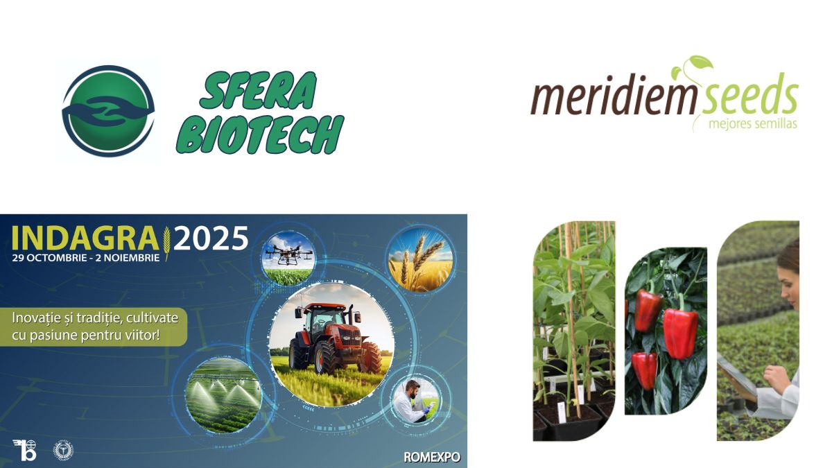 Sfera Biotech și Meridiem Seeds, prezenți la INDAGRA 2025 – semințe profesionale pentru o agricultură modernă