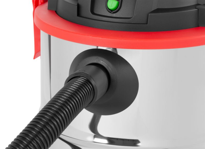 Aspirator industrial umed si uscat, 1200 W, rezervor metalic 20 L, putere aspirare 17 kPa, functie suflare, debit aer 33 l/s, cablu 5.5 m, accesorii incluse [4]