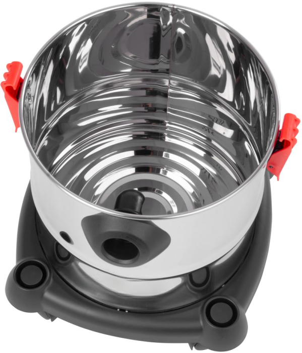 Aspirator industrial umed si uscat, 1200 W, rezervor metalic 20 L, putere aspirare 17 kPa, functie suflare, debit aer 33 l/s, cablu 5.5 m, accesorii incluse [9]