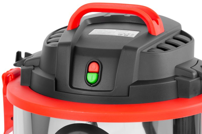 Aspirator industrial umed si uscat, 1200 W, rezervor metalic 20 L, putere aspirare 17 kPa, functie suflare, debit aer 33 l/s, cablu 5.5 m, accesorii incluse [5]