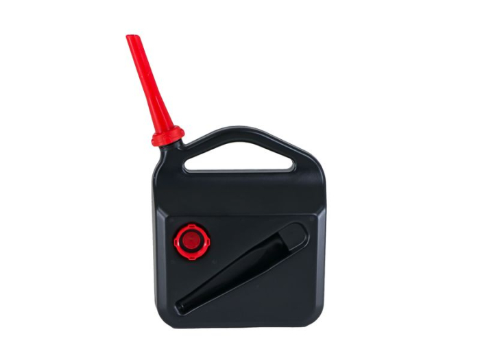 Canistra combustibil 5L, plastic rezistent, cu palnie si adaptor, etansa, culoare neagra, pentru benzina si motorina [4]
