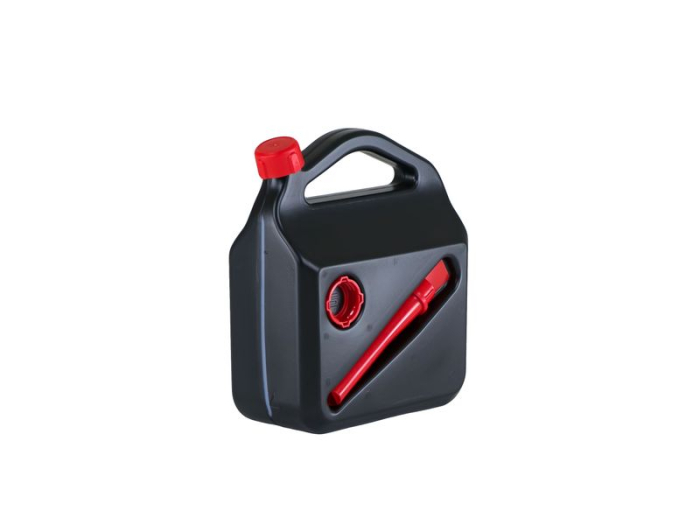 Canistra combustibil 5L, plastic rezistent, cu palnie si adaptor, etansa, culoare neagra, pentru benzina si motorina [2]