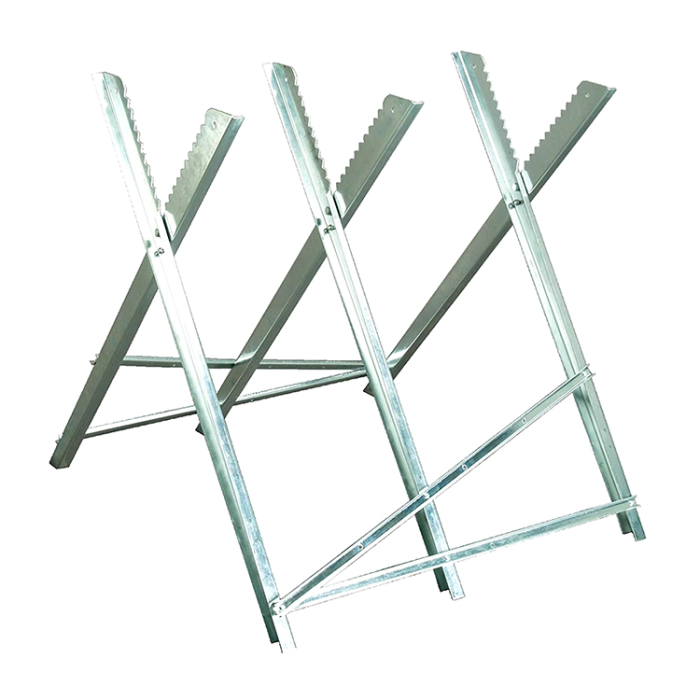 Capra metalica pliabila, material zincat, pentru taiat lemne, 80x80x79 cm, max 150 kg [2]