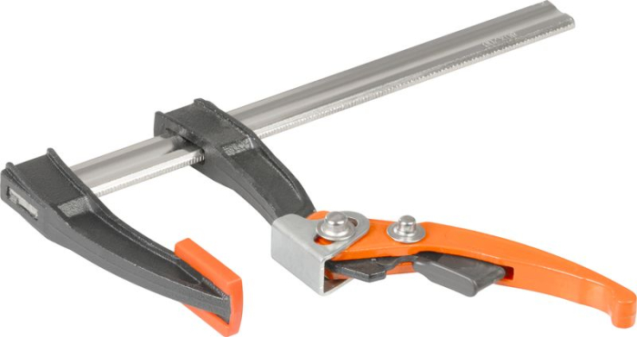 Clema de strangere cu clichet, menghina fixare, 80 x 250 mm, prindere rapida, reglare usoara a fortei, pentru tamplarie, montaj si bricolaj [4]