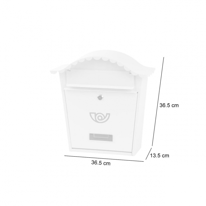Cutie postala Strend Pro Napoleon B, 360 x 135 x 370 mm, Alba [2]