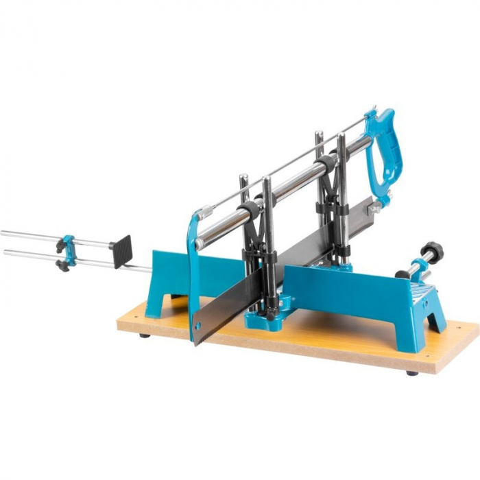 Fierastrau manual pentru taieri la unghi, lama 550 mm, suport lemn, reglaj unghiuri [4]