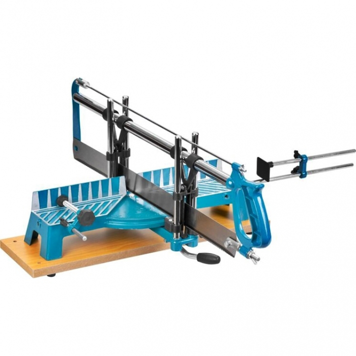 Fierastrau manual pentru taieri la unghi, lama 550 mm, suport lemn, reglaj unghiuri [2]