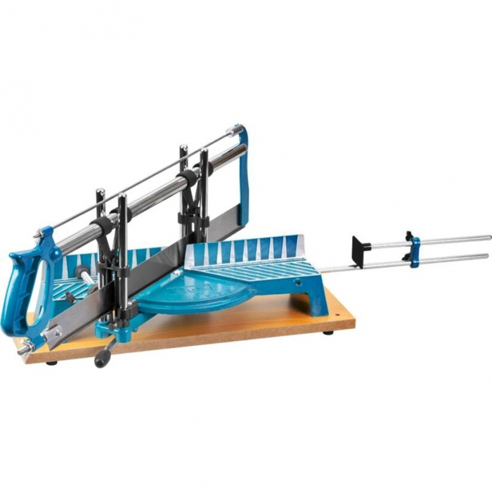 Fierastrau manual pentru taieri la unghi, lama 550 mm, suport lemn, reglaj unghiuri [3]