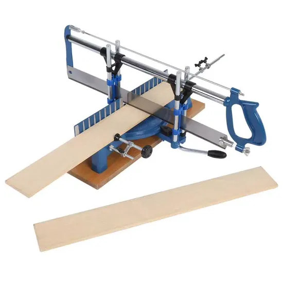 Fierastrau manual profesional pentru taieri la unghi, lama 600 mm, suport lemn, reglaj unghiuri 90, 45, 35, 30, 22.5 grade [2]