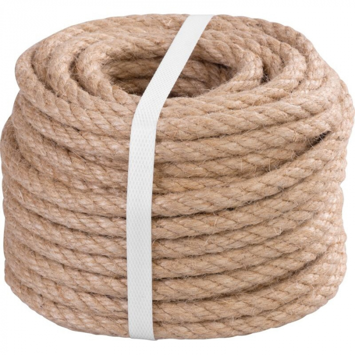 Funie rasucita din iuta pentru gradina si decor, 8 mm grosime, 20 m lungime [1]