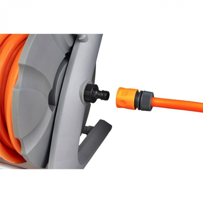 Furtun cu derulator si accesorii stropit, conectica 1/2 si 3/4, 3 straturi, 20+2m, max 24 bar [2]