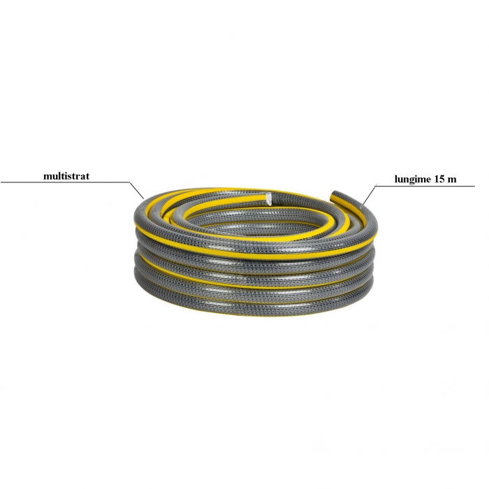 Furtun gradina multistrat Anti-torsion Plus, antirasucire, lungime 15 m, conectica 3/4", protectie UV [2]