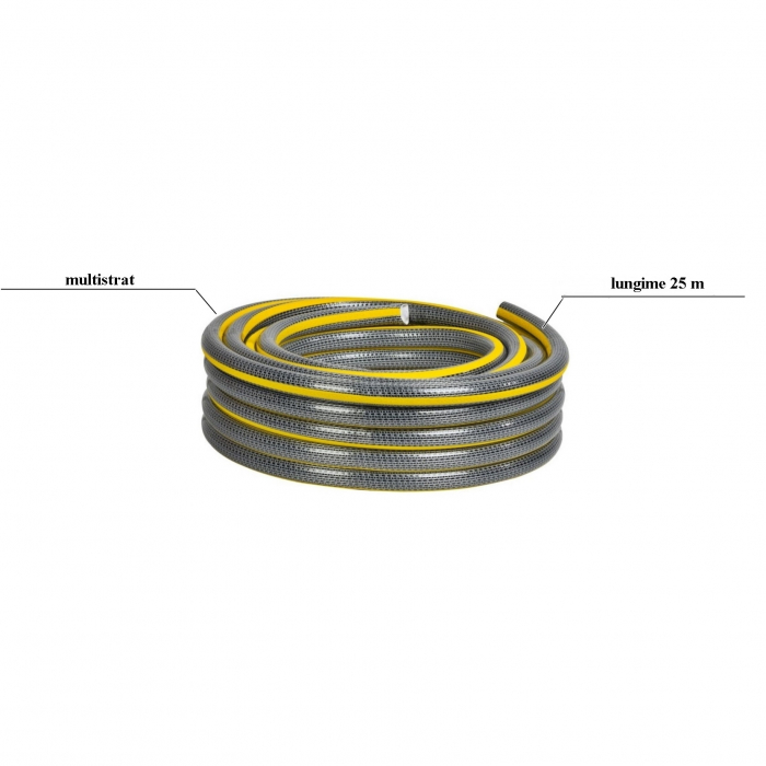 Furtun gradina multistrat Anti-torsion Plus, antirasucire, lungime 25 m, conectica 3/4", protectie UV [2]