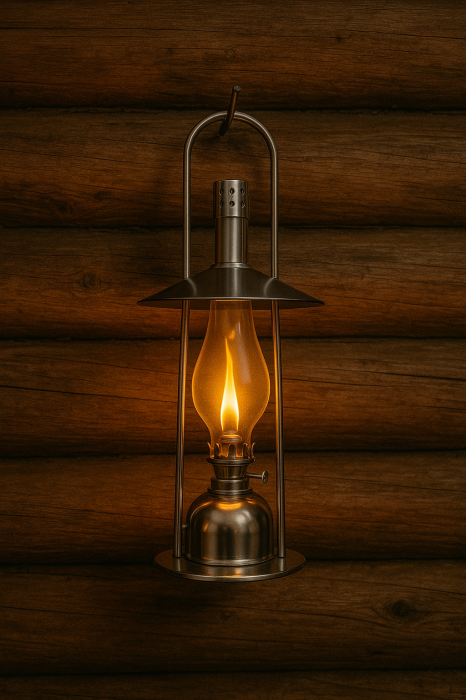 Lampa cu gaz lampant NiceHome 37 cm, otel inoxidabil [5]