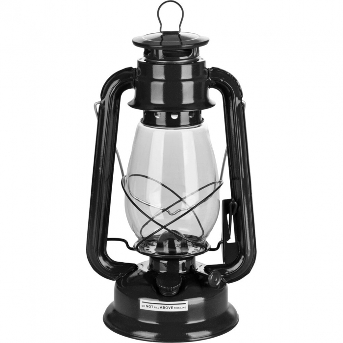 Lampa cu gaz lampant, SGTT Black, inaltime 30 cm, cu agatatoare [1]