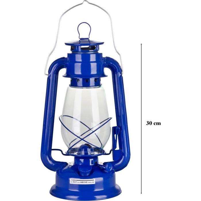 Lampa cu gaz lampant, SGTT Blue, inaltime 30 cm, cu agatatoare [2]