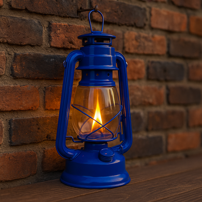 Lampa cu gaz lampant, SGTT Blue, inaltime 30 cm, cu agatatoare [5]