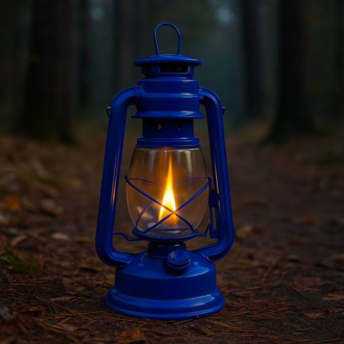 Lampa cu gaz lampant, SGTT Blue, inaltime 30 cm, cu agatatoare [6]