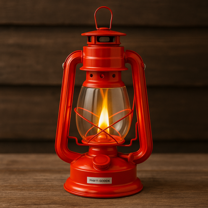 Lampa cu gaz lampant, SGTT Red, inaltime 30 cm, cu agatatoare [5]