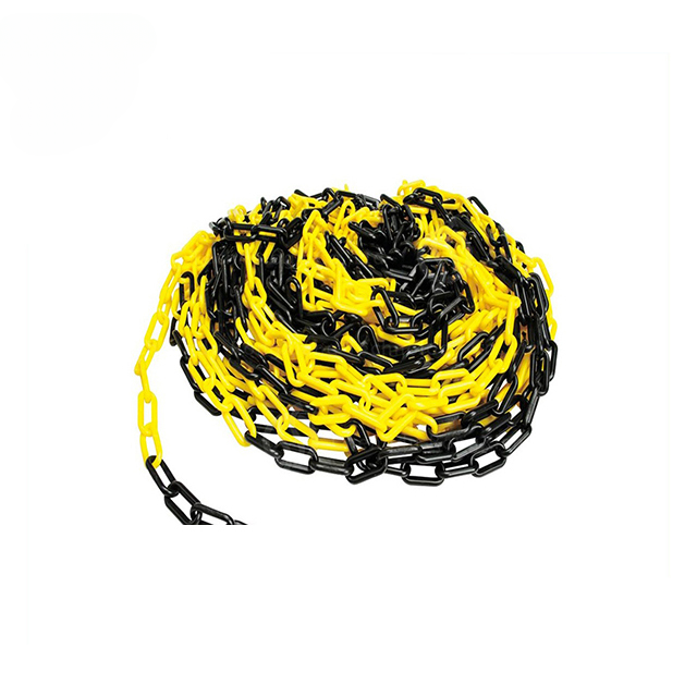 Lant de avertizare si delimitare din plastic, 25 m, diametru 6 mm, galben-negru, pentru restrictionare acces si semnalizare zone [2]
