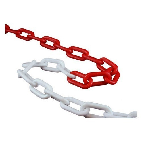 Lant de avertizare si delimitare din plastic, rosu-alb, diametru 6 mm, lungime 25 m, pentru restrictionare acces si semnalizare zone [3]