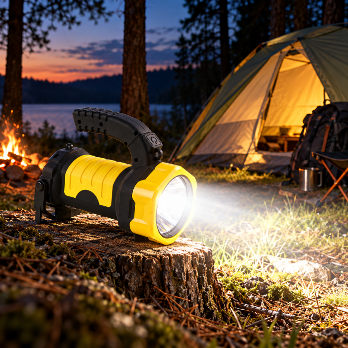 Lanterna LED pentru Camping si Drumetii, 2x LED SMD, 220 LM + 130 LM, Alimentare 3xAA, Portabila, pentru Pescuit, Urgente si Activitati Outdoor [4]