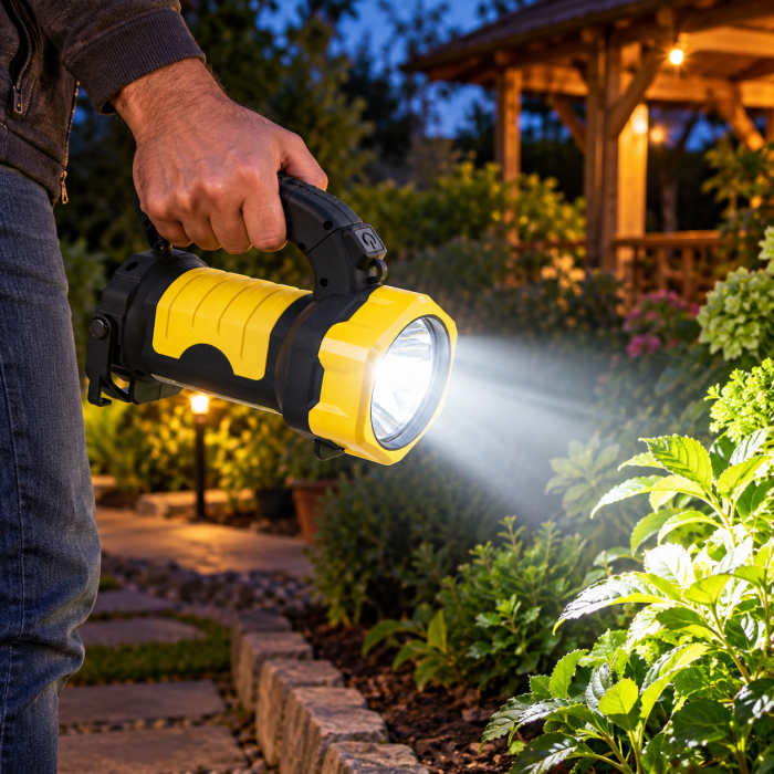 Lanterna LED pentru Camping si Drumetii, 2x LED SMD, 220 LM + 130 LM, Alimentare 3xAA, Portabila, pentru Pescuit, Urgente si Activitati Outdoor [5]