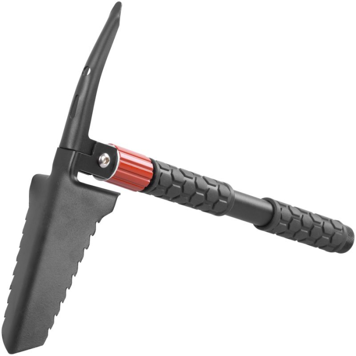 Lopata tactica pliabila multifunctionala, 8 functii, amnar pentru aprindere foc, spargator geam, husa transport, camping, pescuit si drumetii, 36 cm [2]