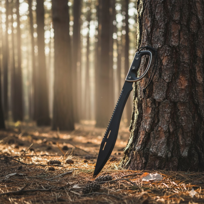 Maceta din otel 61 cm, cu husa de transport, maner protectie, cu sistem prindere [5]