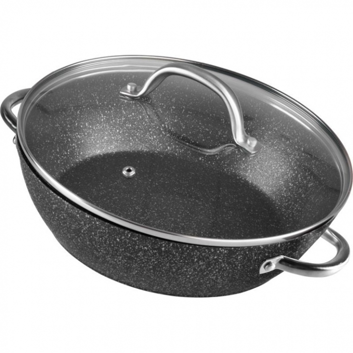 Oala cu capac si manere pentru cuptor, BML26, capacitate 2.8l, diametru 26 cm, triplustrat [1]