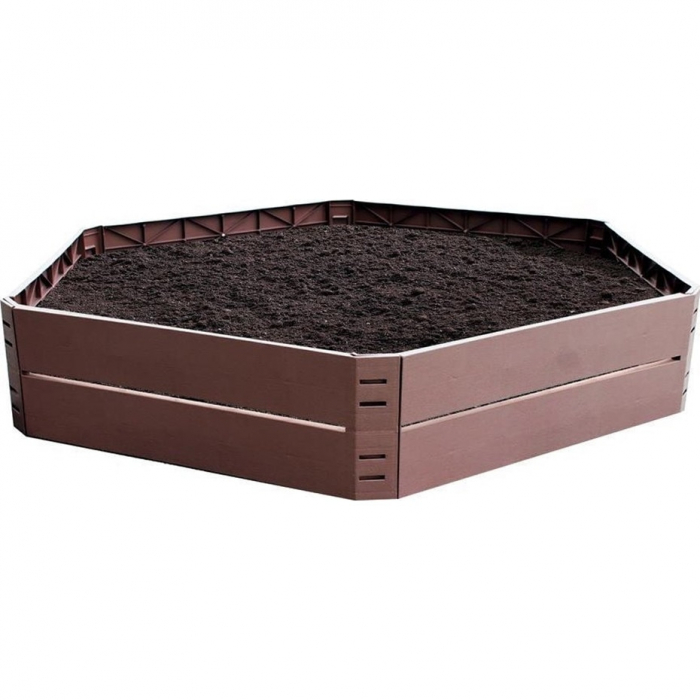 Pat pentru flori din plastic, 6 bucati, culoare maro, 69x25 cm/buc, capcacitate 250 l [1]