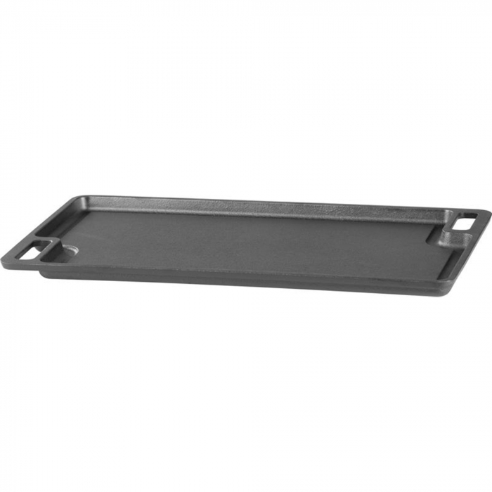 Plita reversibila din fonta pentru grill, dreptunghiulara, cu manere 46x26x1.9 Cm [2]