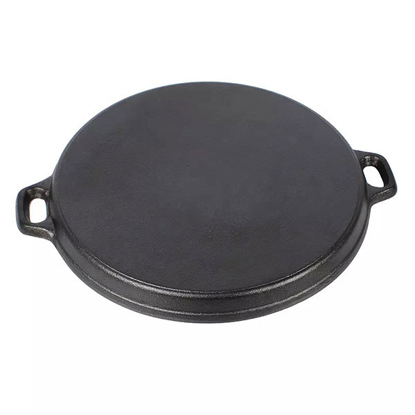 Plita fonta diametru 33 cm cu manere – distributie uniforma a caldurii, perfecta pentru aragaz si grill [3]