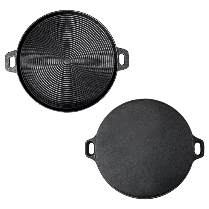 Plita fonta diametru 33 cm cu manere – distributie uniforma a caldurii, perfecta pentru aragaz si grill [4]