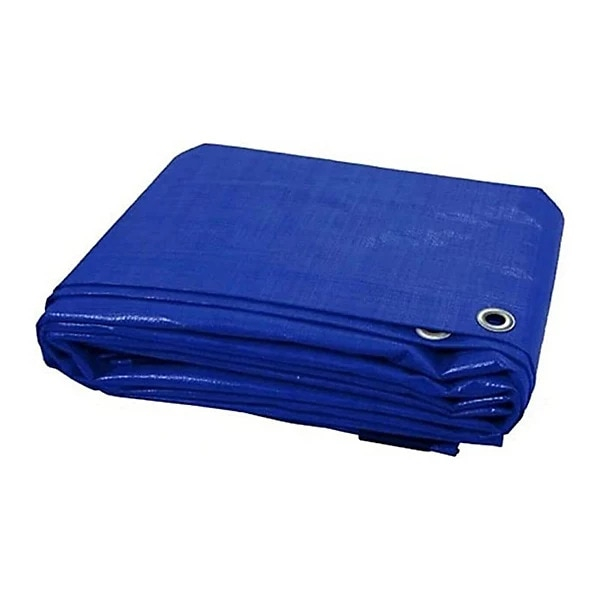 Prelata impermeabila universala, 2x2 m, densitate 80g/mﾲ, inele de prindere metalice, culoare albastra [1]