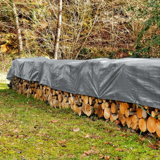 Prelata impermeabila universala, SGTT, 4x4 m, densitate 100g/mp, inele de prindere metalice, culoare argintie [2]