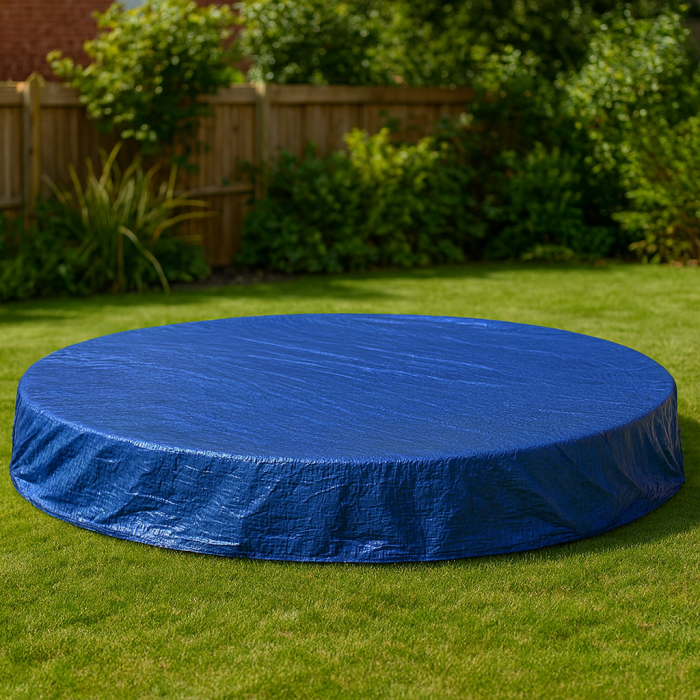 Prelata rotunda impermeabila 120g/mﾲ, diametru 5.5m, albastra [2]