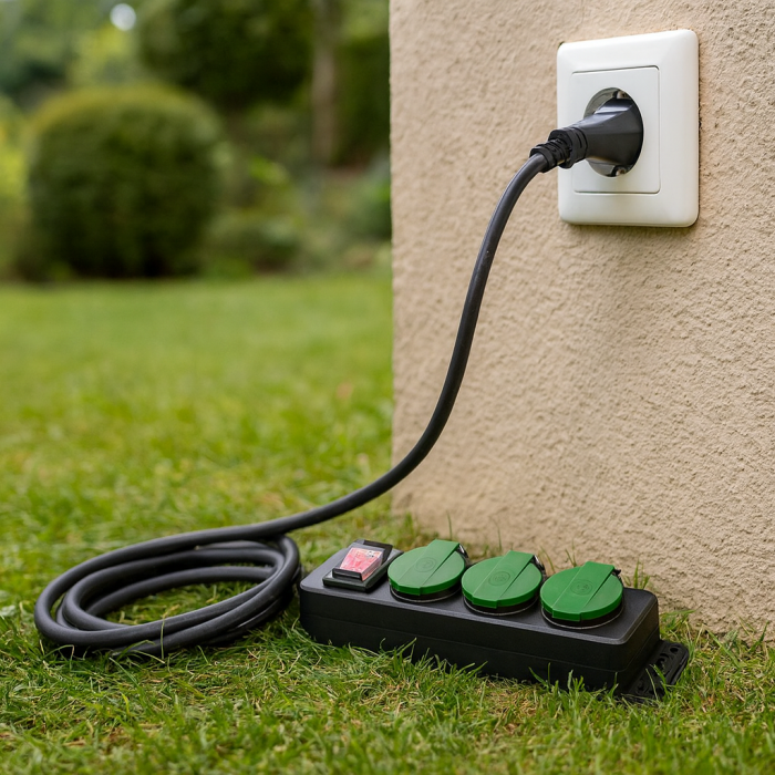Prelungitor de exterior cu intrerupator si 3 prize, lungime 8 m, max 3680 W/16 A [4]