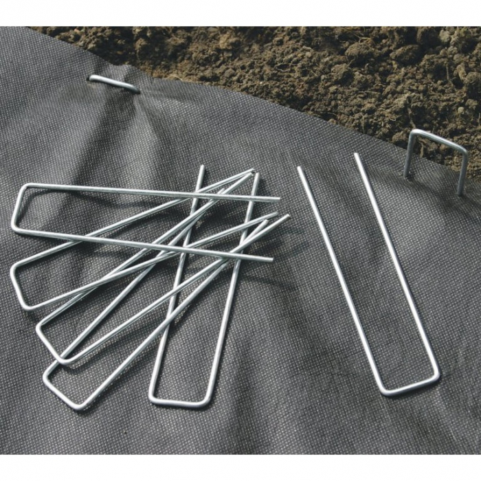 Set 40 bucati cuie metalice pentru fixare folie antiburuieni 4x15cm [3]