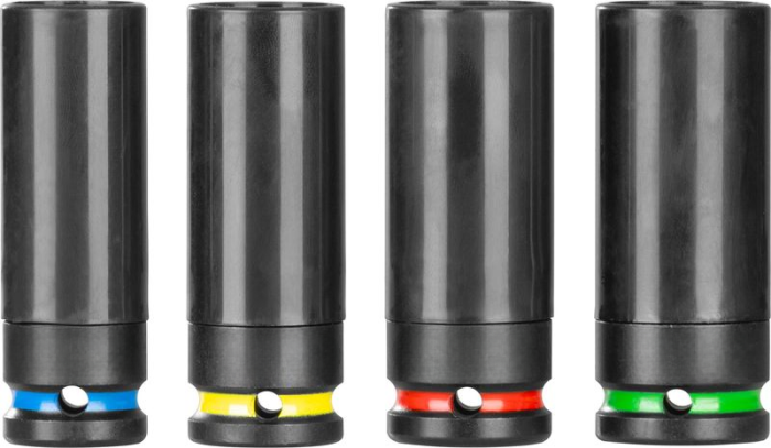Set 4 chei tubulare, otel CrV, 17/19/21/22 mm, codificate pe culori, rezistente pentru atelier si auto [2]