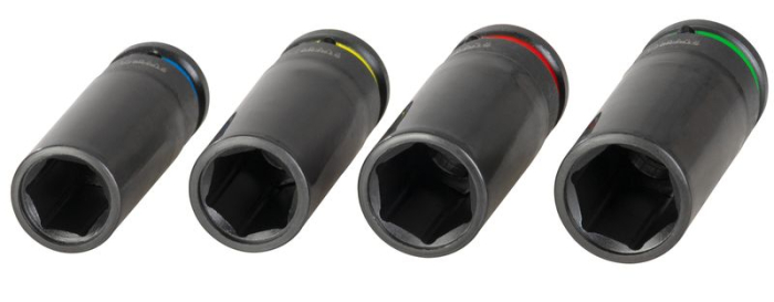Set 4 chei tubulare, otel CrV, 17/19/21/22 mm, codificate pe culori, rezistente pentru atelier si auto [3]