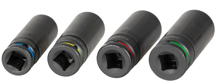 Set 4 chei tubulare, otel CrV, 17/19/21/22 mm, codificate pe culori, rezistente pentru atelier si auto [4]