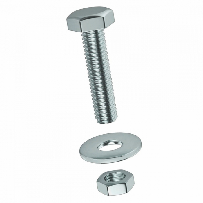 Set 10 bucati suruburi 14x80 mm cu piulita si saiba M14 [1]