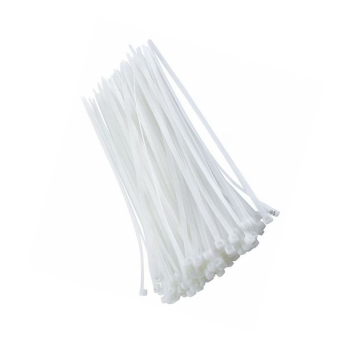 Set 50 bucati coliere plastic albe, 4.8x500 mm [1]