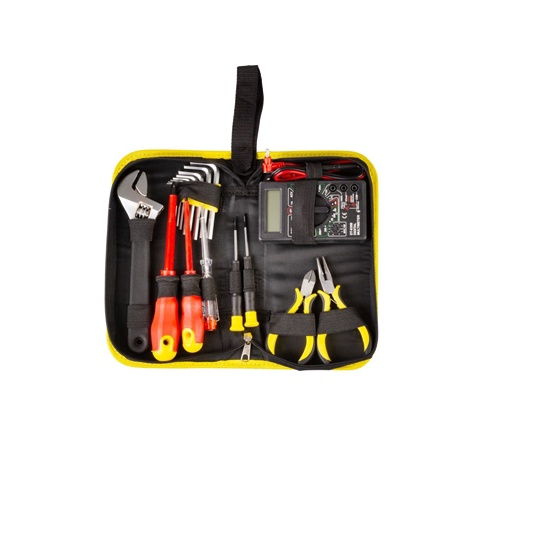 Set combinat 15 piese + multimetru, 25x13 cm, in cutie transport cu fermoar [1]