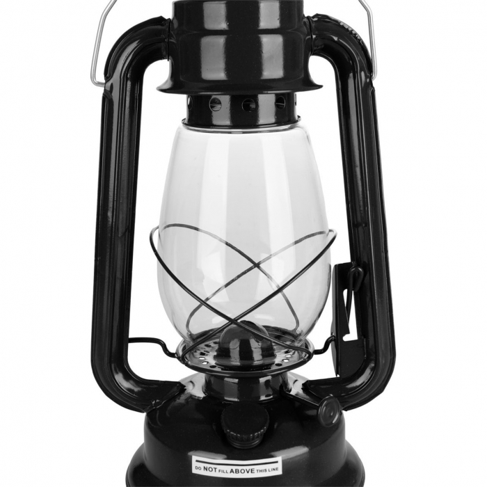 Set lampa cu fitil + ulei lampa 1l, culoare neagra, inaltime 30cm [5]